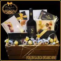 Poklon sa vinom za muškarca gajbica Organic Wine rodjendanski poklon, gift boxes for men