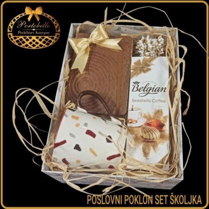 Mali poslovni poklon set Školjka